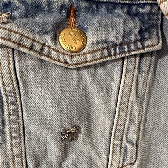 FARM Rio Light Blue Denim Jacket - Picture 3 of 4